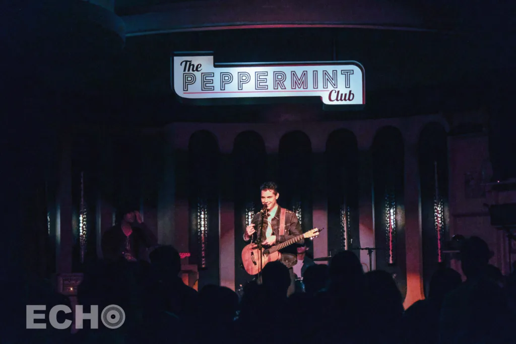 Photo of Gabe James performing at The Peppermint Club