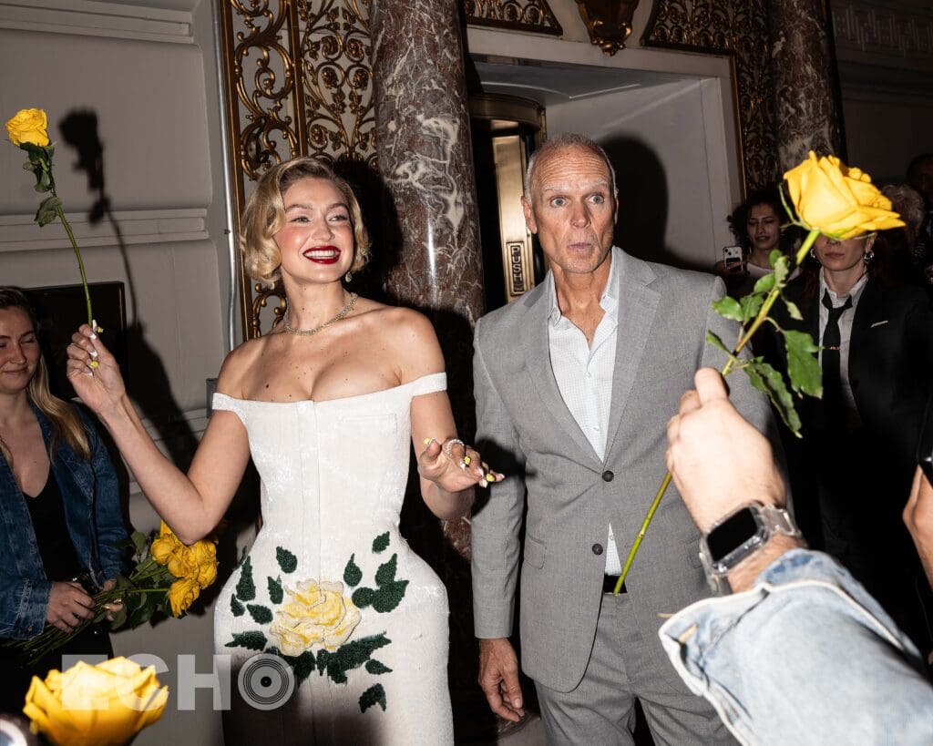 Gigi Hadid departs from The Pierre for The Met Gala